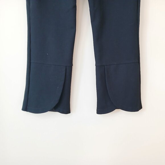 Anthropologie Essential Slim Fit Ankle Length Trouser Pants Black Size 14 - Picture 4 of 9